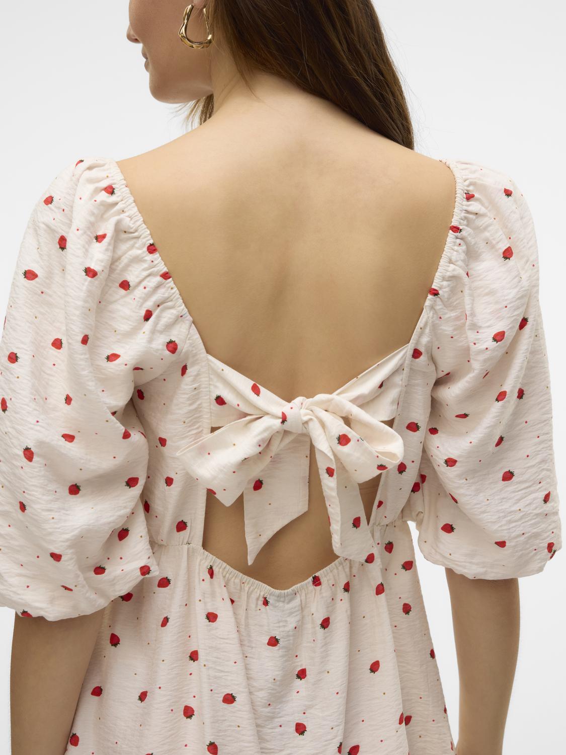 VMODETTE Short Dress - Snow White - VERO MODA & VILA Bergvik